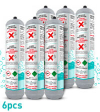 Bombolette CO2 per uso alimentare - confezione da 6 pezzi